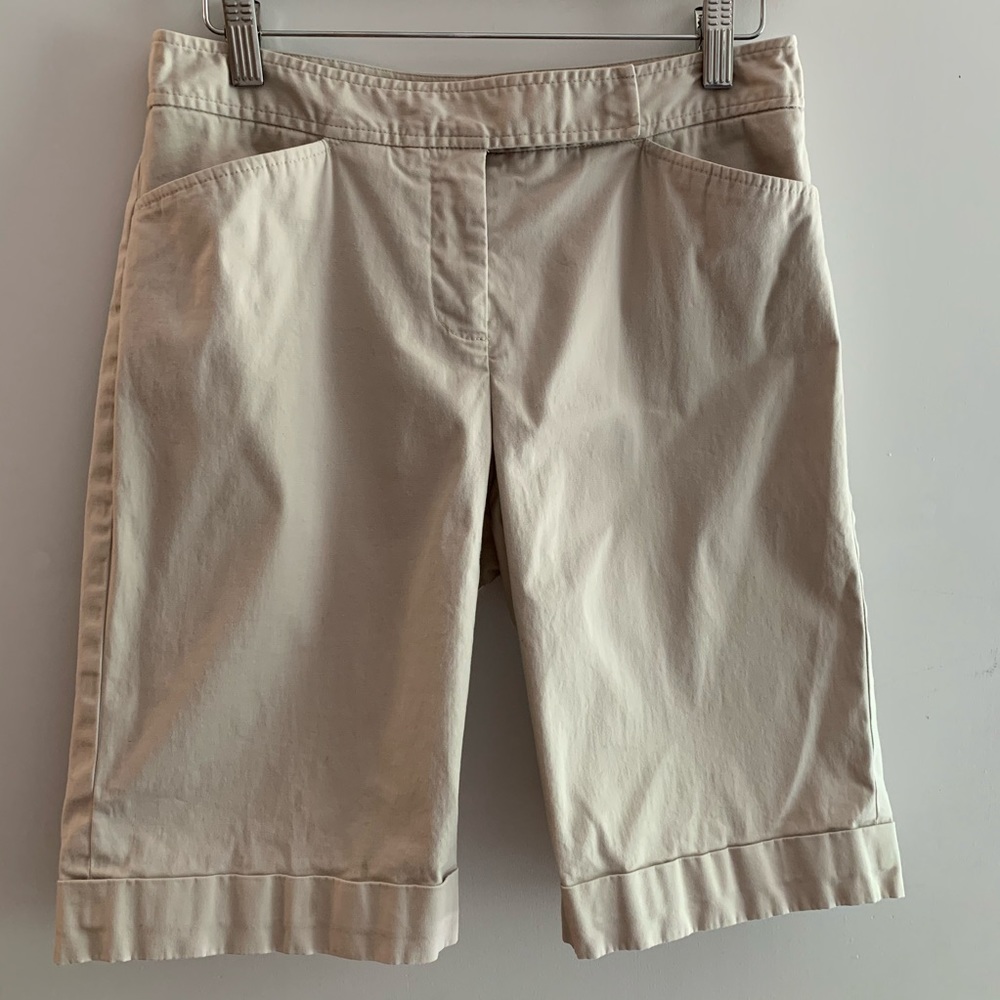 Beige Glensport Bermuda Walking Shorts